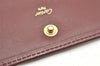 Authentic Cartier Must de Cartier Trifold Wallet Leather Bordeaux Red 7284K