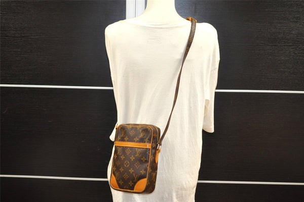 Authentic Louis Vuitton Monogram Danube Shoulder Cross Body Bag M45266 LV 7285I
