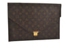 Authentic Louis Vuitton Monogram Poche Plate Documents Case M53522 LV 7286I