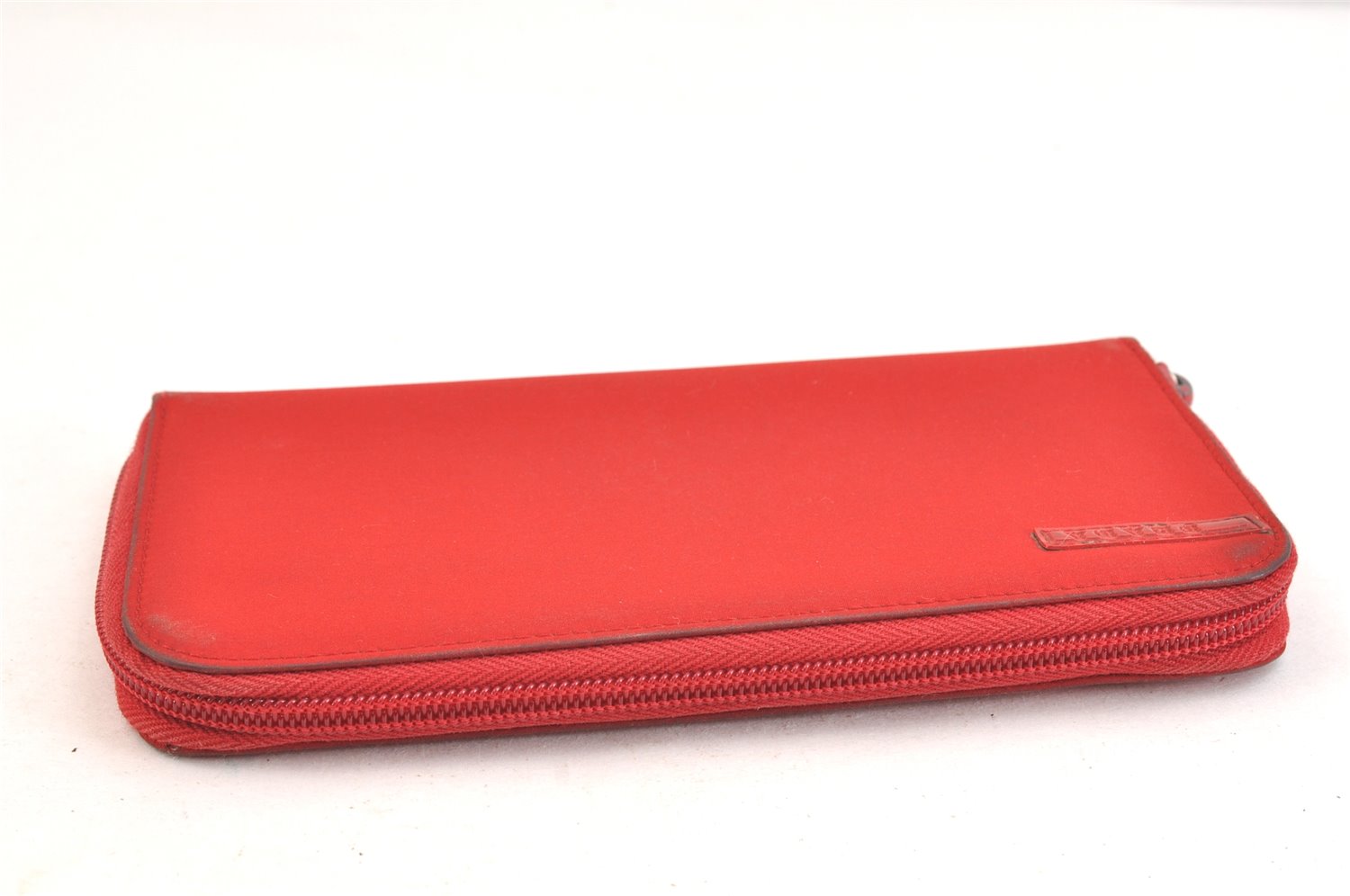 Authentic PRADA Sports Vintage Nylon Long Wallet Purse Red 7286K