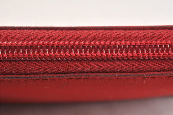 Authentic PRADA Sports Vintage Nylon Long Wallet Purse Red 7286K