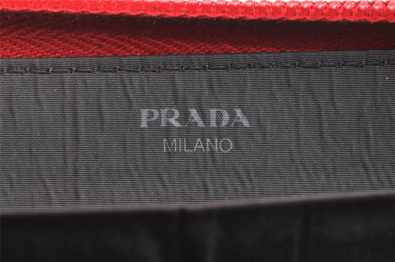 Authentic PRADA Sports Vintage Nylon Long Wallet Purse Red 7286K