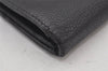 Authentic CHANEL Vintage Caviar Skin CC Logo Long Wallet Purse Black 7287K