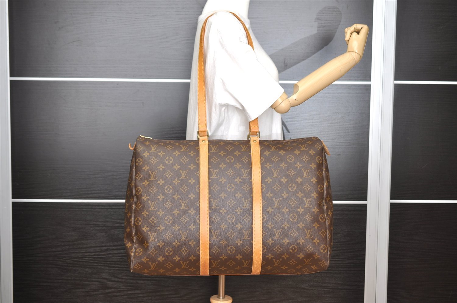 Authentic Louis Vuitton Monogram Flanerie 50 Shoulder Boston Bag M51116 LV 7288I