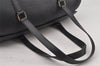 Authentic Louis Vuitton Epi Soufflot Black Hand Bag M52222 LV 7288J