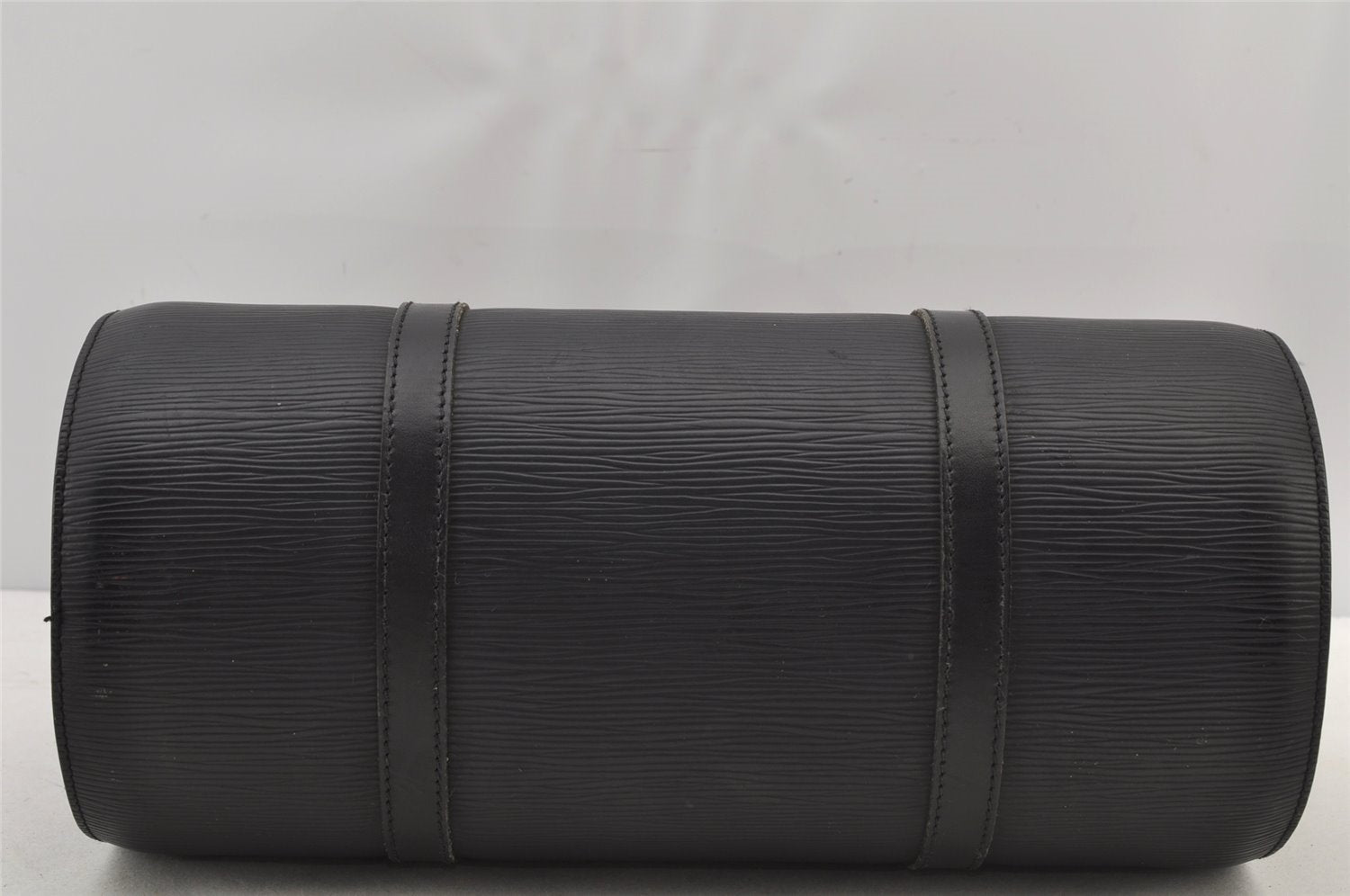 Authentic Louis Vuitton Epi Soufflot Black Hand Bag M52222 LV 7288J