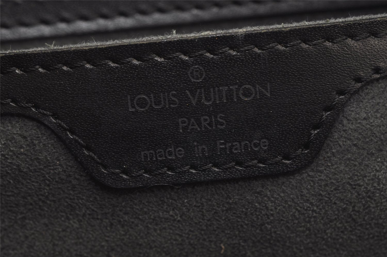 Authentic Louis Vuitton Epi Soufflot Black Hand Bag M52222 LV 7288J