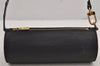 Authentic Louis Vuitton Epi Soufflot Black Hand Bag M52222 LV 7288J