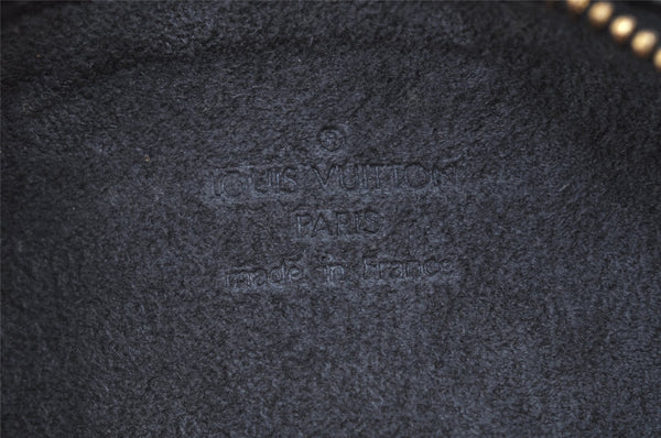 Authentic Louis Vuitton Epi Soufflot Black Hand Bag M52222 LV 7288J