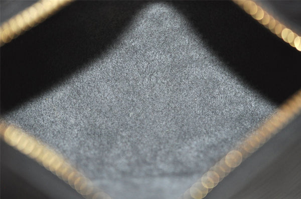 Authentic Louis Vuitton Epi Soufflot Black Hand Bag M52222 LV 7288J