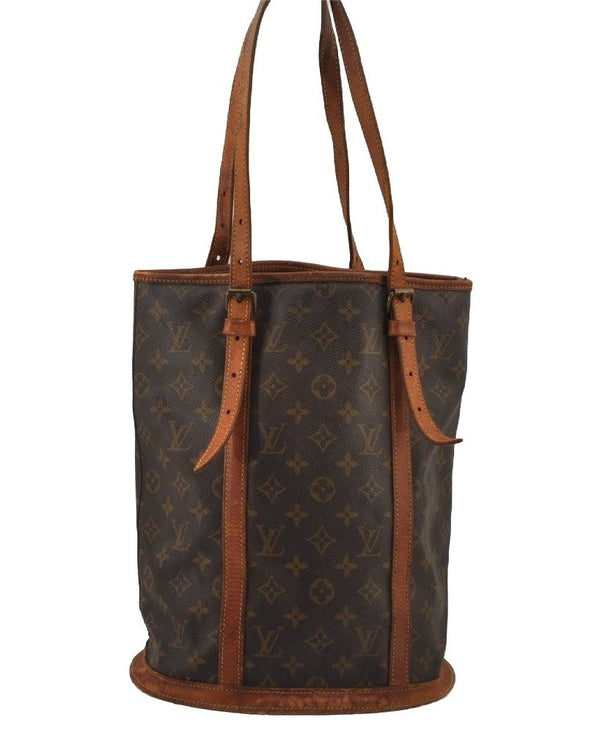 Authentic Louis Vuitton Monogram Bucket GM Shoulder Bag Old Model Junk 7290J