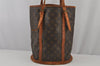 Authentic Louis Vuitton Monogram Bucket GM Shoulder Bag Old Model Junk 7290J