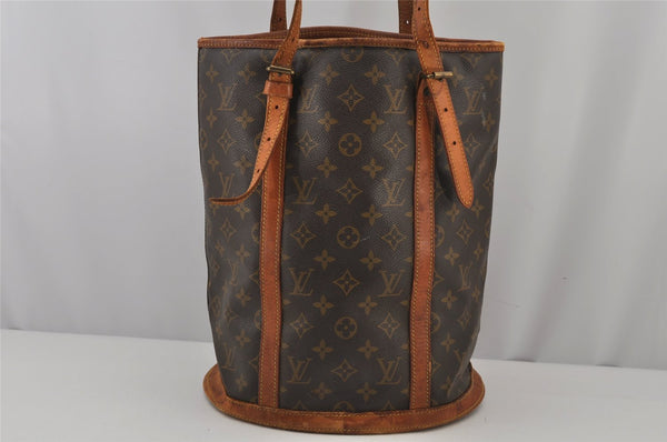 Authentic Louis Vuitton Monogram Bucket GM Shoulder Bag Old Model Junk 7290J