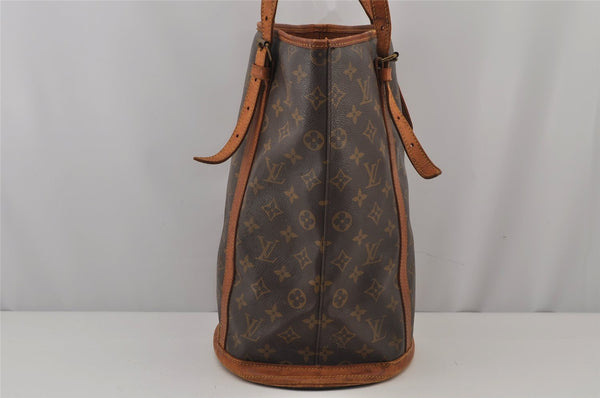 Authentic Louis Vuitton Monogram Bucket GM Shoulder Bag Old Model Junk 7290J