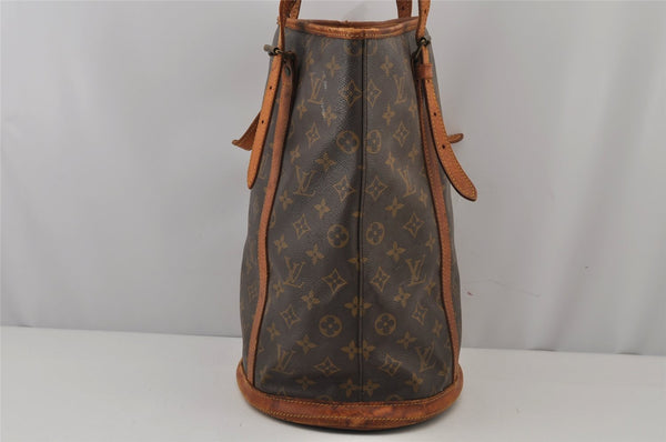 Authentic Louis Vuitton Monogram Bucket GM Shoulder Bag Old Model Junk 7290J