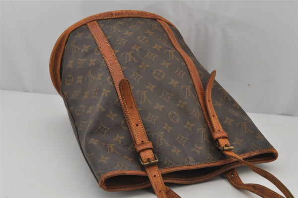 Authentic Louis Vuitton Monogram Bucket GM Shoulder Bag Old Model Junk 7290J
