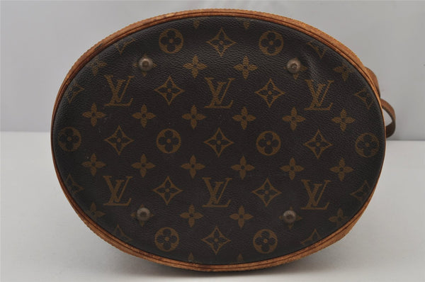Authentic Louis Vuitton Monogram Bucket GM Shoulder Bag Old Model Junk 7290J