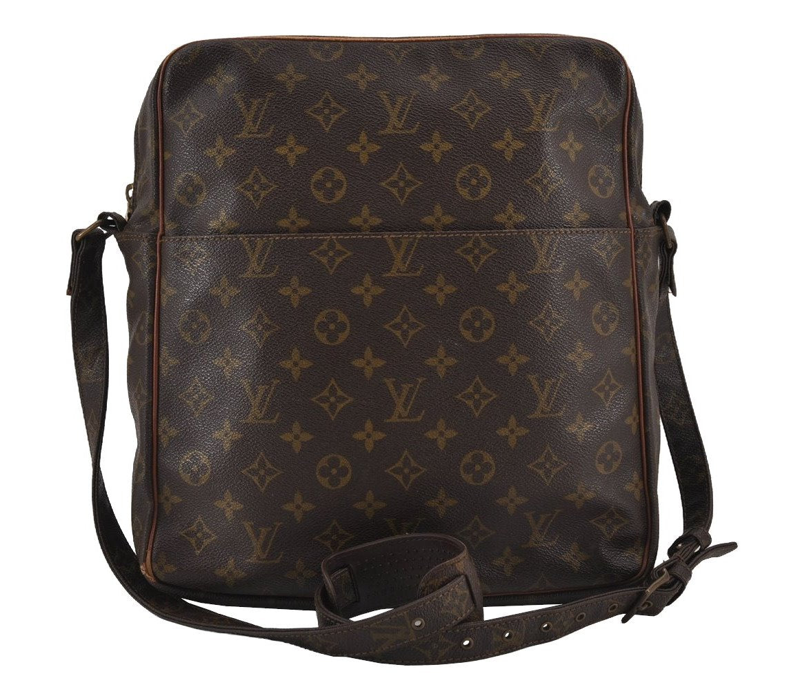 Authentic Louis Vuitton Monogram Marceau Shoulder Cross Body Bag Old Model 7291J