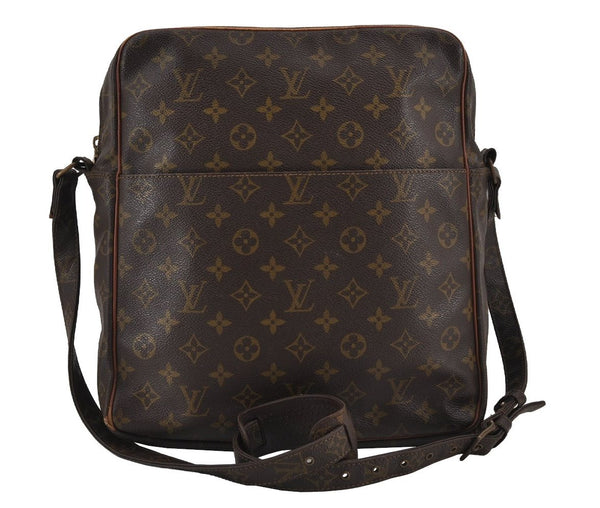 Authentic Louis Vuitton Monogram Marceau Shoulder Cross Body Bag Old Model 7291J