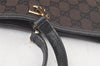 Authentic GUCCI Shoulder Tote Bag GG Canvas Leather 0021098 Black Brown 7291K