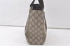 Authentic GUCCI Vintage Tote Hand Bag GG PVC Leather 141976 Brown 7292K