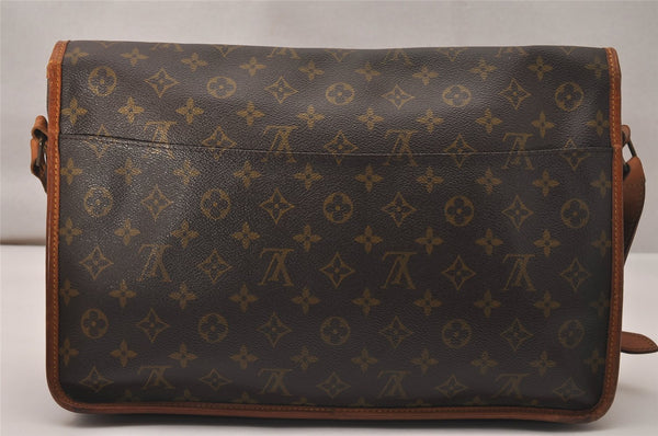 Authentic Louis Vuitton Monogram Gibeciere GM Shoulder Cross Bag M42246 LV 7296J