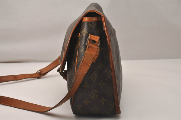 Authentic Louis Vuitton Monogram Gibeciere GM Shoulder Cross Bag M42246 LV 7296J