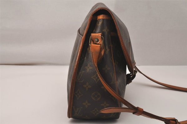 Authentic Louis Vuitton Monogram Gibeciere GM Shoulder Cross Bag M42246 LV 7296J