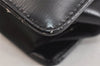 Authentic Christian Dior Chain Shoulder Cross Body Bag Purse Leather Black 7296K