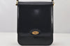 Authentic Chloe Vintage Shoulder Hand Bag Purse Leather Navy 7304K