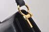 Authentic Chloe Vintage Shoulder Hand Bag Purse Leather Navy 7304K