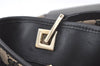 Authentic GUCCI Vintage Shoulder Tote Bag GG Canvas Leather 0021099 Black 7306K