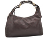 Auth GUCCI Guccissima Horsebit Large Hobo Shoulder Bag GG Leather Brown 7307K