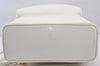 Authentic GUCCI Vintage Bamboo Shoulder Cross Body Bag Enamel White Junk 7311K