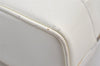 Authentic GUCCI Vintage Bamboo Shoulder Cross Body Bag Enamel White Junk 7311K