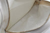 Authentic GUCCI Vintage Bamboo Shoulder Cross Body Bag Enamel White Junk 7311K