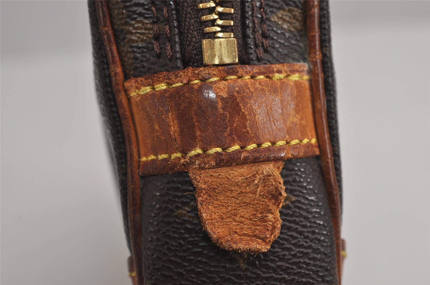 Authentic Louis Vuitton Monogram Marly Dragonne PM M51827 Clutch Bag Junk 7314J