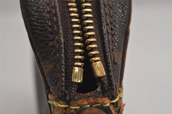 Authentic Louis Vuitton Monogram Marly Dragonne PM M51827 Clutch Bag Junk 7314J