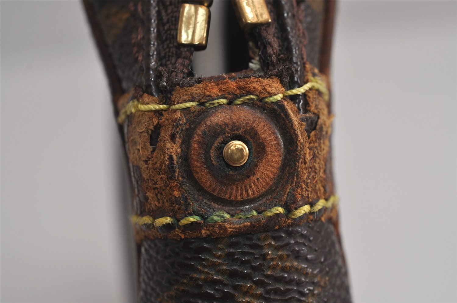 Authentic Louis Vuitton Monogram Marly Dragonne PM M51827 Clutch Bag Junk 7314J