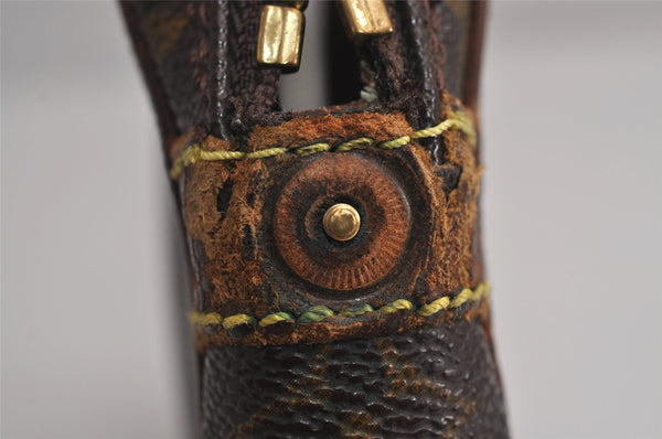 Authentic Louis Vuitton Monogram Marly Dragonne PM M51827 Clutch Bag Junk 7314J