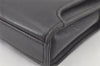 Authentic BALENCIAGA Vintage Clutch Hand Bag Purse Leather Black 7314K