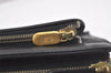 Authentic BALENCIAGA Vintage Clutch Hand Bag Purse Leather Black 7314K