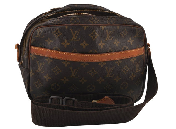 Authentic Louis Vuitton Monogram Reporter PM Shoulder Bag M45254 LV Junk 7315J