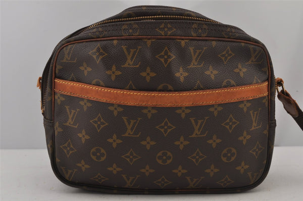 Authentic Louis Vuitton Monogram Reporter PM Shoulder Bag M45254 LV Junk 7315J