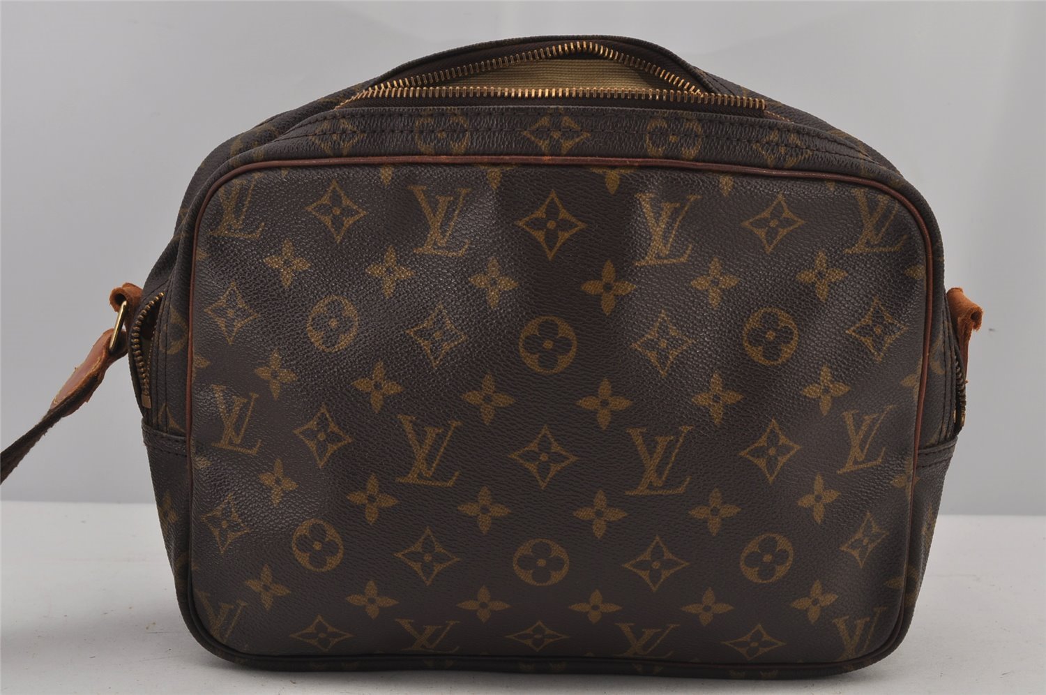 Authentic Louis Vuitton Monogram Reporter PM Shoulder Bag M45254 LV Junk 7315J