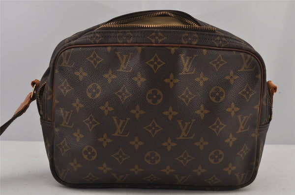Authentic Louis Vuitton Monogram Reporter PM Shoulder Bag M45254 LV Junk 7315J