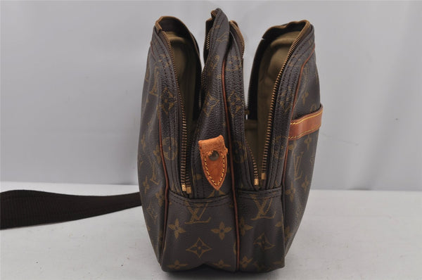 Authentic Louis Vuitton Monogram Reporter PM Shoulder Bag M45254 LV Junk 7315J