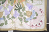 Authentic HERMES Carre 90 Scarf "Flora Graeca" Silk Beige Box 7316I