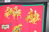 Authentic HERMES Carre 90 Scarf "CARROUSEL" Silk Black 7317I