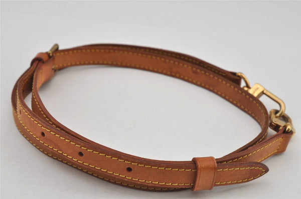 Authentic Louis Vuitton Leather Shoulder Strap Beige 41.3-48" LV 7317J